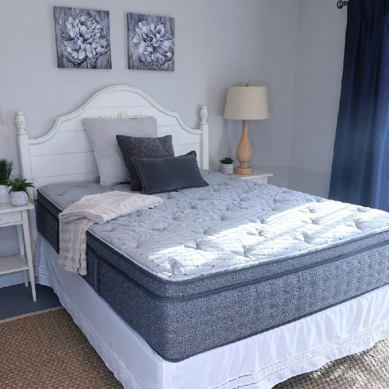 Hybrid mattresses combining foam and innerspring technologyLaura Ashley Maria 13-inch Euro Top Gel Latex Hybrid Mattress by King Koil Hybrid mattresses combining foam and innerspring technologyLaura Ashley Maria 13-inch Euro Top Gel Latex Hybrid Mattress by King Koil