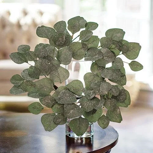 King - size bed skirts in solid colorsFrosted Dollar Eucalyptus Leaf Candle Ring 6.5"