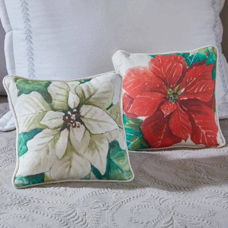 Feather Pillows for a Luxurious SleepPoinsettia Pillow 10"