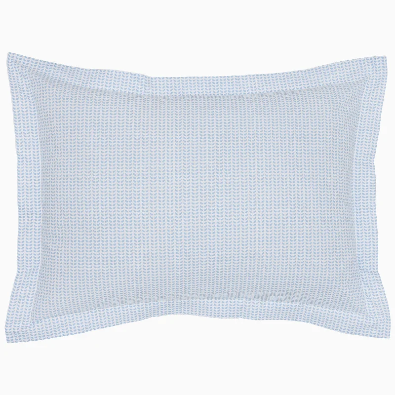Memory Foam Pillows for Neck SupportCinde Light Indigo Organic Sham