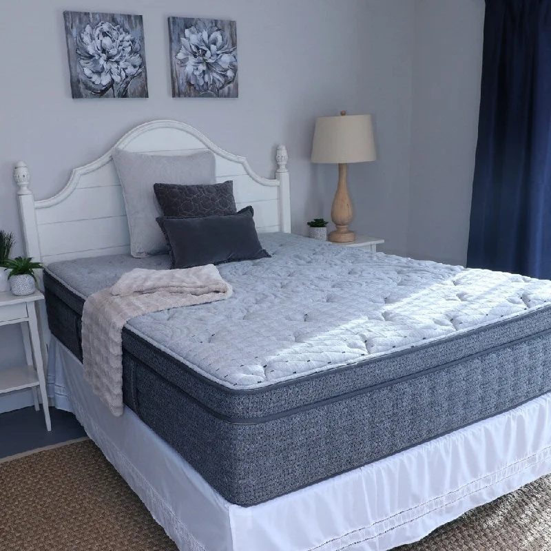 Natural latex and organic cotton blend mattressesLaura Ashley Firenze 14-inch Euro Top Gel Latex Hybrid Mattress by King Koil