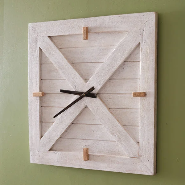 Bed skirts with a high - thread count for a quality feelBarn Wood Wall Clock