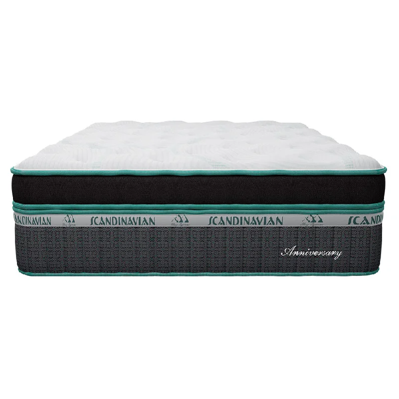 Innerspring mattresses with coil counts for supportAnniversary Jumbo Box Top Scandinavian collection