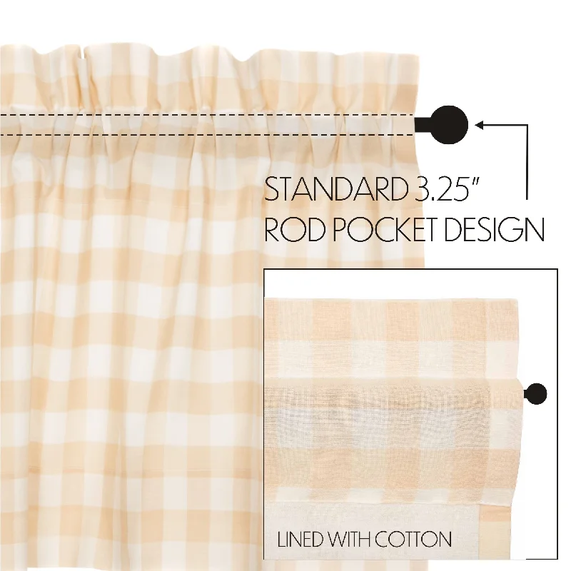 Bed skirts with a unicorn - themed print for kids' bedsAnnie Buffalo Tan Check Valance 16x72 Bed skirts with a unicorn - themed print for kids' bedsAnnie Buffalo Tan Check Valance 16x72