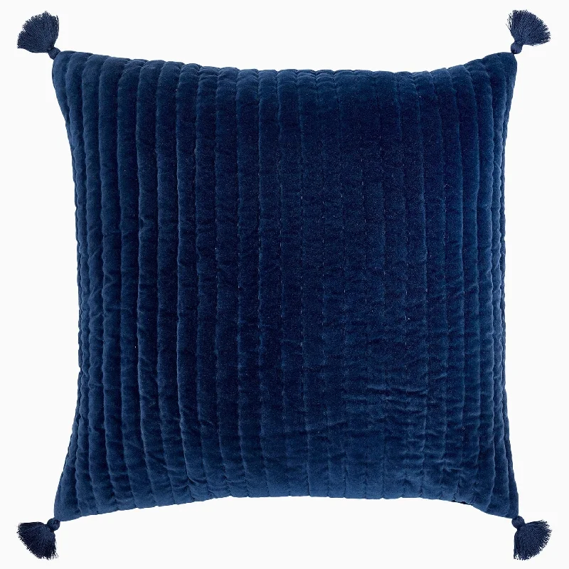 Adjustable Pillows for Customized ComfortVelvet Indigo Decorative Pillow