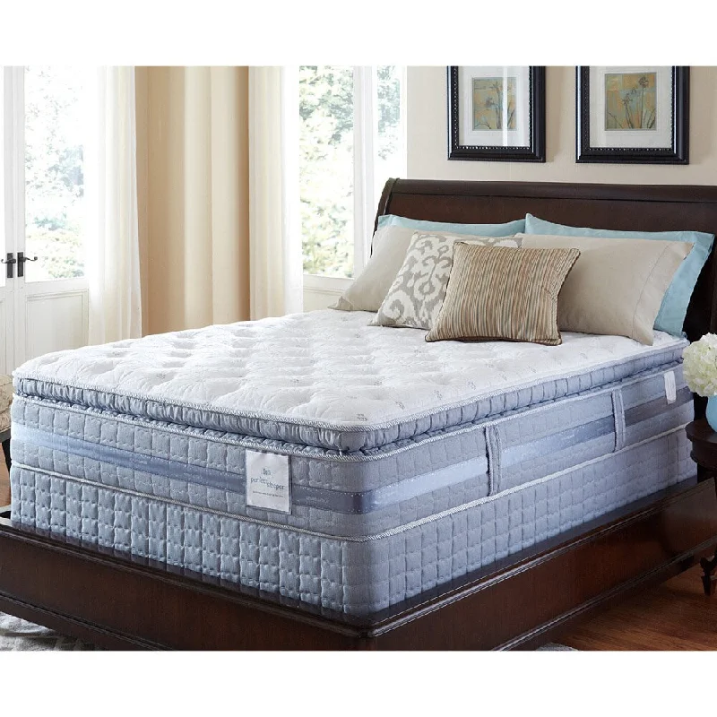 Latex mattresses with natural bounce and breathabilitySerta Perfect Sleeper Elite Pleasant Night Super Pillow Top Split Queen-size Mattress Set