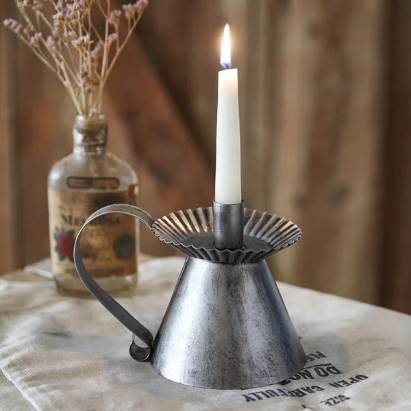Bed skirts with a lace trim for a romantic touchHeirloom Chamberstick Candle Holder