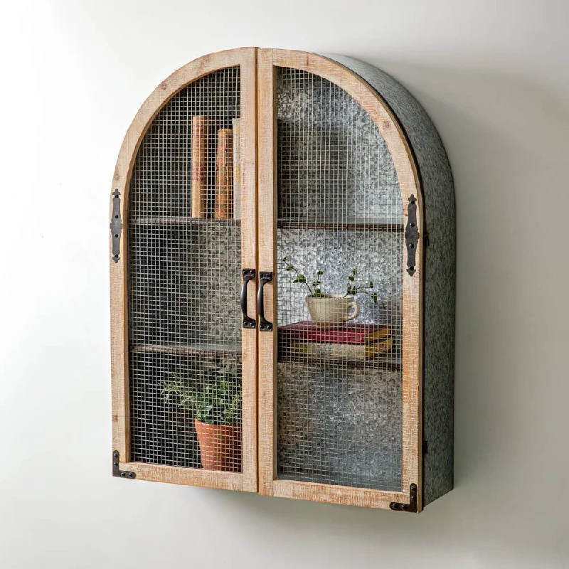 Bed skirts with a high - thread count for a quality feelHanging Arched Shelf with Galvanized Back