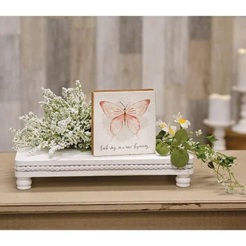 Polyester bed skirts for easy care and durabilityEach Day Is a New Beginning Butterfly Square Block Polyester bed skirts for easy care and durabilityEach Day Is a New Beginning Butterfly Square Block