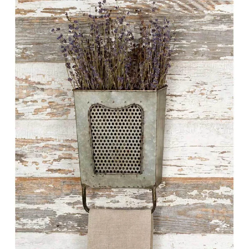 Bed skirts with a paisley print for an exotic feelGrated Wall Bucket With Towel Bar