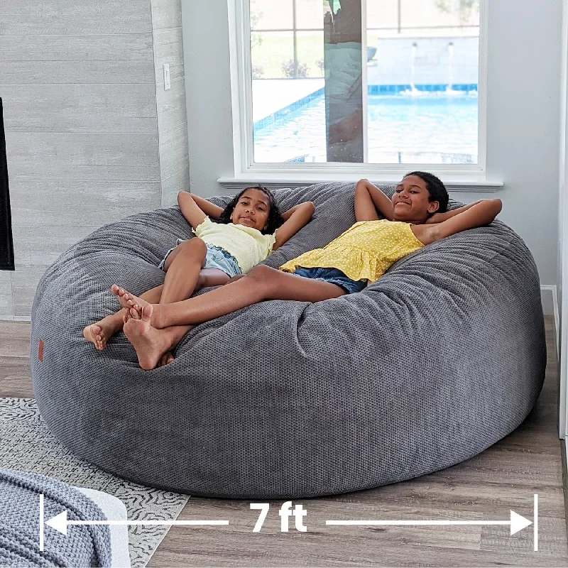 Gel - infused memory foam mattresses for cooler sleepChenille Giant Bean Bag Chair