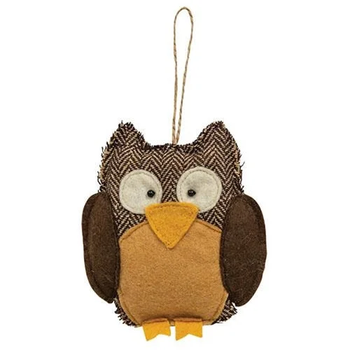 Bed skirts in bold colors for a statement - making lookFabric Owl Ornament