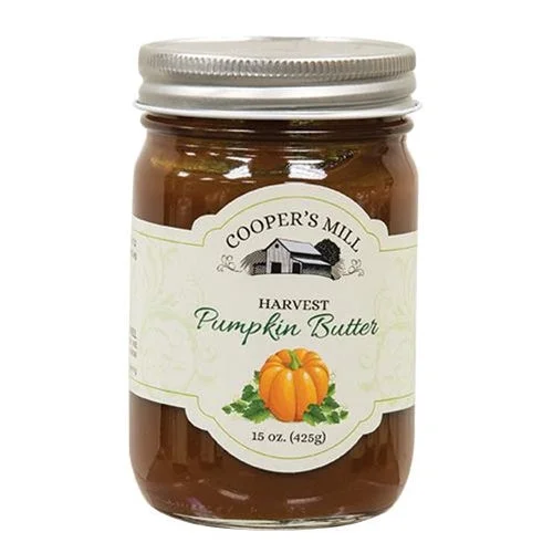 Bed skirts with a metallic thread for a touch of glamourPumpkin Butter 15oz