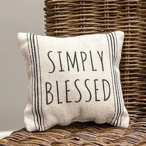 Bed skirts with a jacquard weave for a textured lookSimply Blessed Striped Natural Pillow