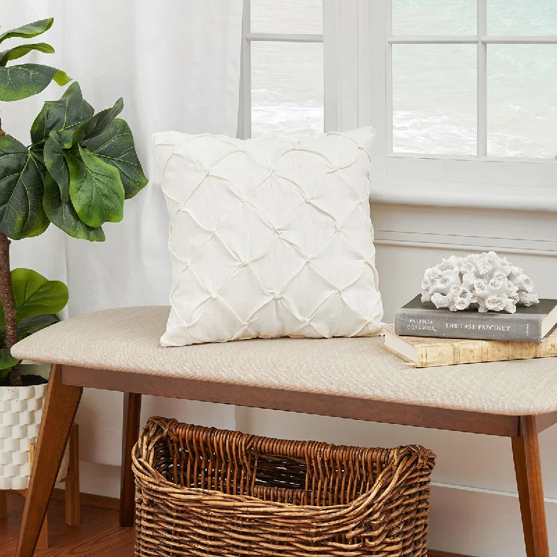 Square Pillows for Modern Home DecorDiamond Tuck Pillow
