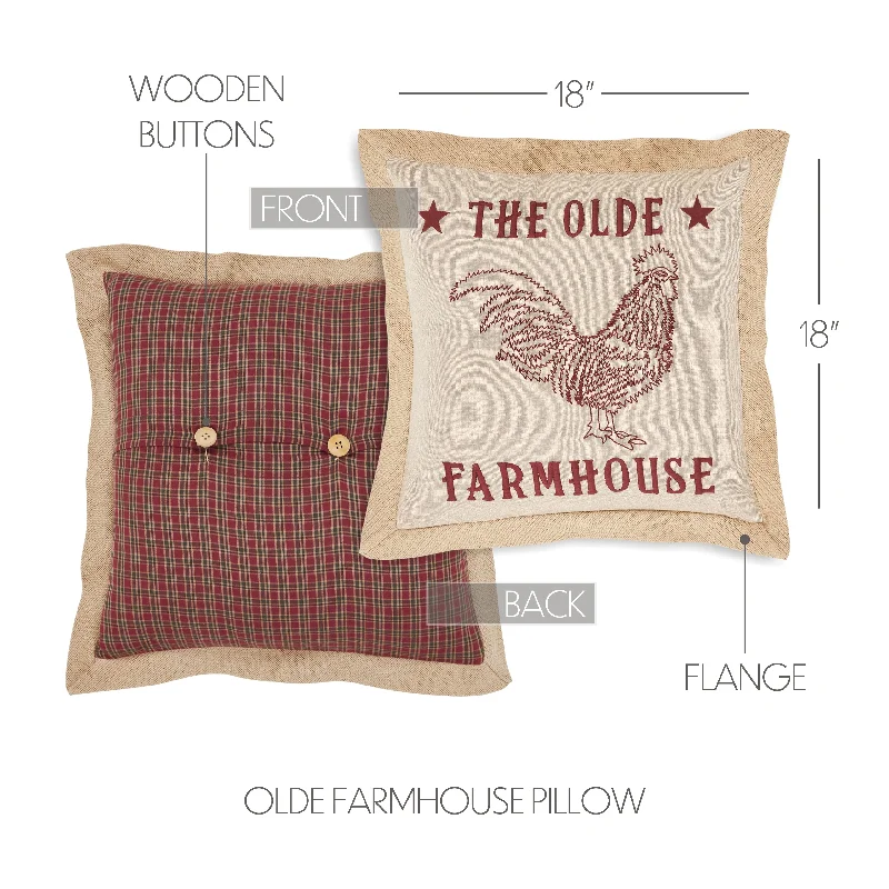 Bed skirts with a wrinkle - resistant fabricCider Mill Olde Farmhouse Pillow 18x18