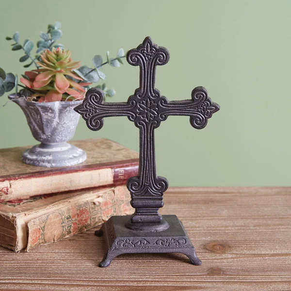 Bed skirts with a contemporary styleOrnate Cast Iron Cross Statue - Box of 2