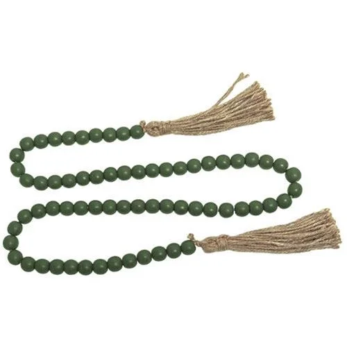Bed skirts with a metallic thread for a touch of glamourGreen Beaded Garland with Tassels 48"L Bed skirts with a metallic thread for a touch of glamourGreen Beaded Garland with Tassels 48"L