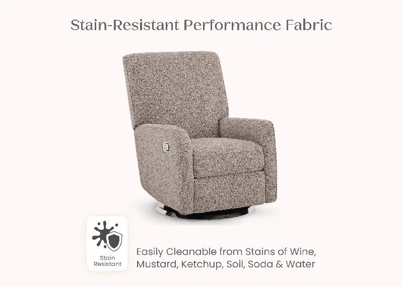 Wool - filled mattresses for natural insulation and moisture - wickingNest Nursery Swivel Recliner