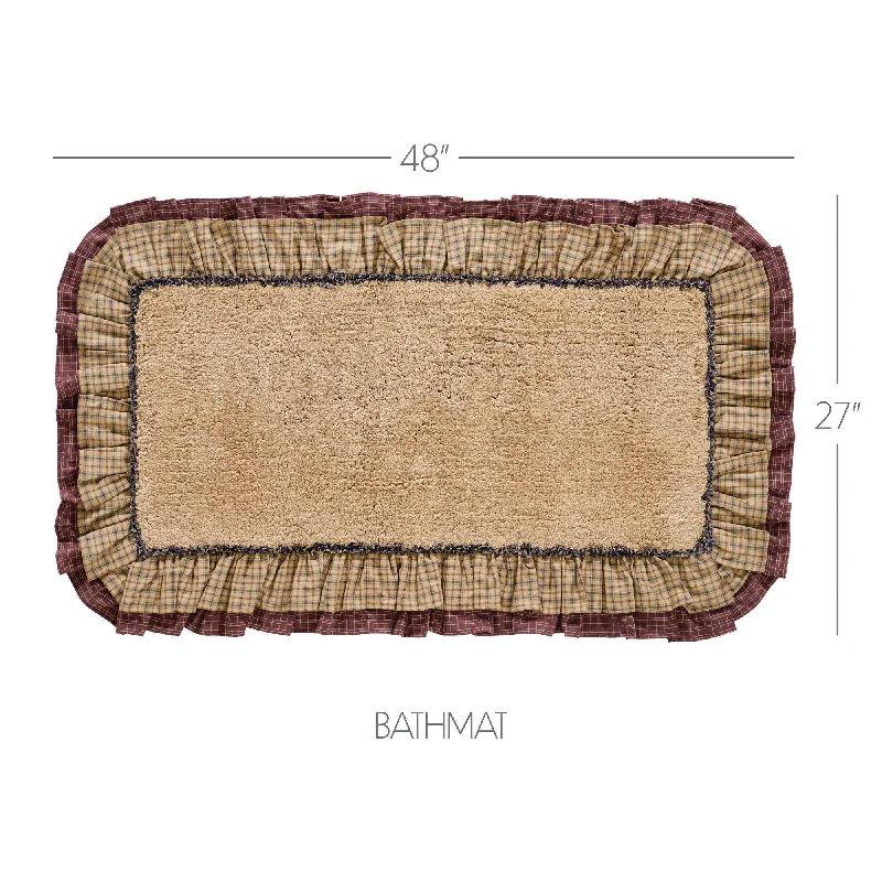 Bed skirts with a damask pattern for an elegant lookMillsboro Bathmat 27x48
