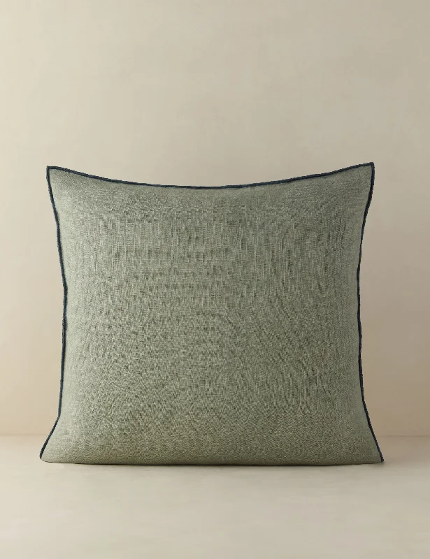 Square Pillows for Modern Home DecorCarys Contrast Linen Pillow
