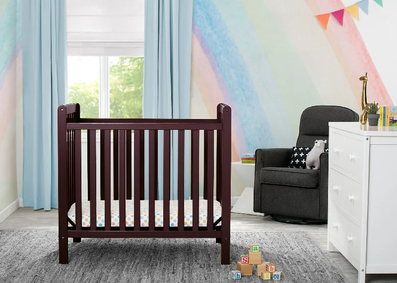 Bamboo - charcoal infused mattresses for odor absorptionClassic Mini Crib with 2.75-inch Mattress - Convertible to Twin Bed