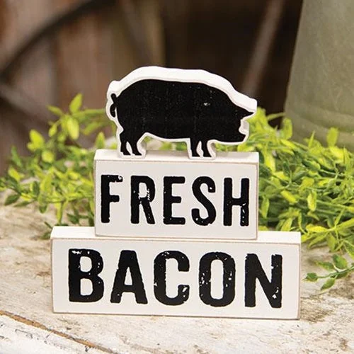 Queen - size bed skirts with ruffled edges3/Set Fresh Bacon Stacking Blocks