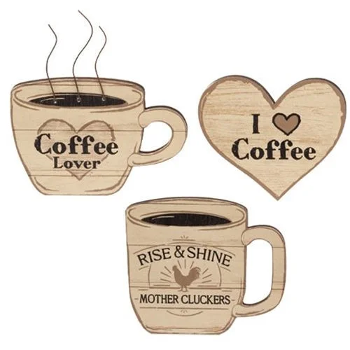 Bed skirts with a bohemian - inspired pattern3/Set Coffee Lover Magnets
