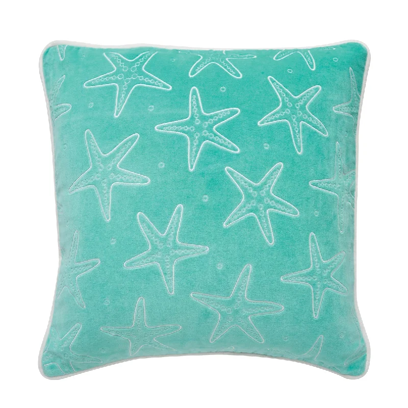 Velvet Pillows for a Touch of EleganceSea Star Teal Velvet Pillow