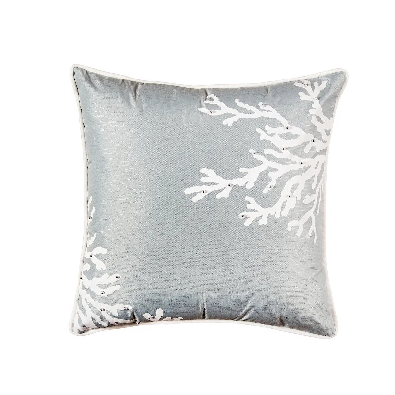 Bolster Pillows for Sofa DecorationBlue Coral Square Pillow