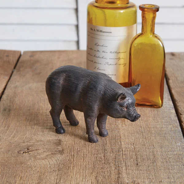 Bed skirts with a modern art - inspired printRustic Pig Figurine - Box of 4