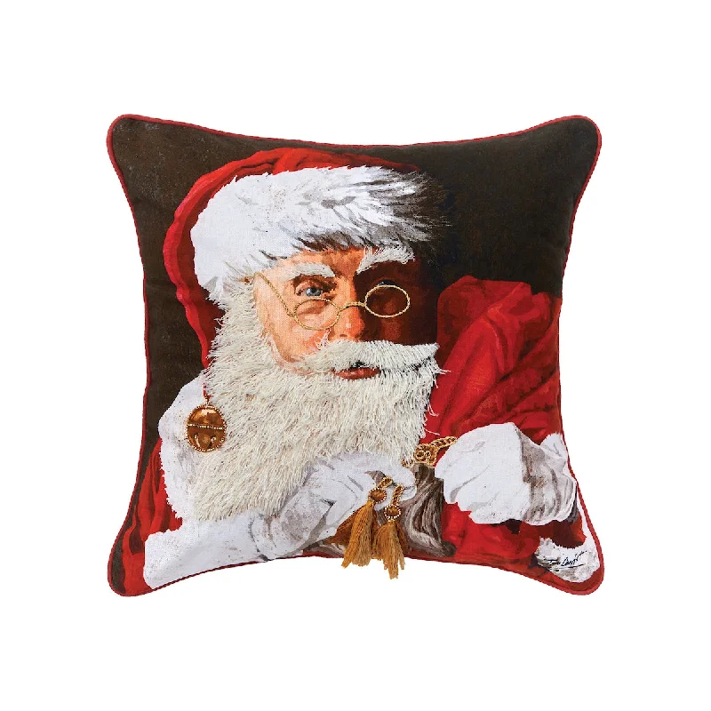 Down Alternative Pillows for Ethical ChoicesSanta Claus with Toys Pillow