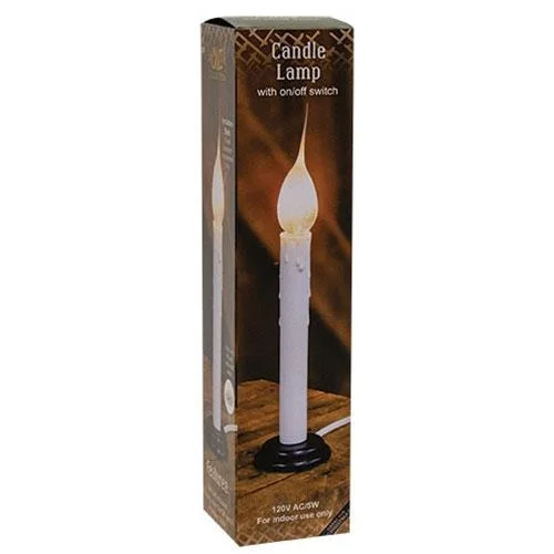 Bed skirts with a damask pattern for an elegant lookWhite Electric Candle Lamp w/Silicone Bulb 7"