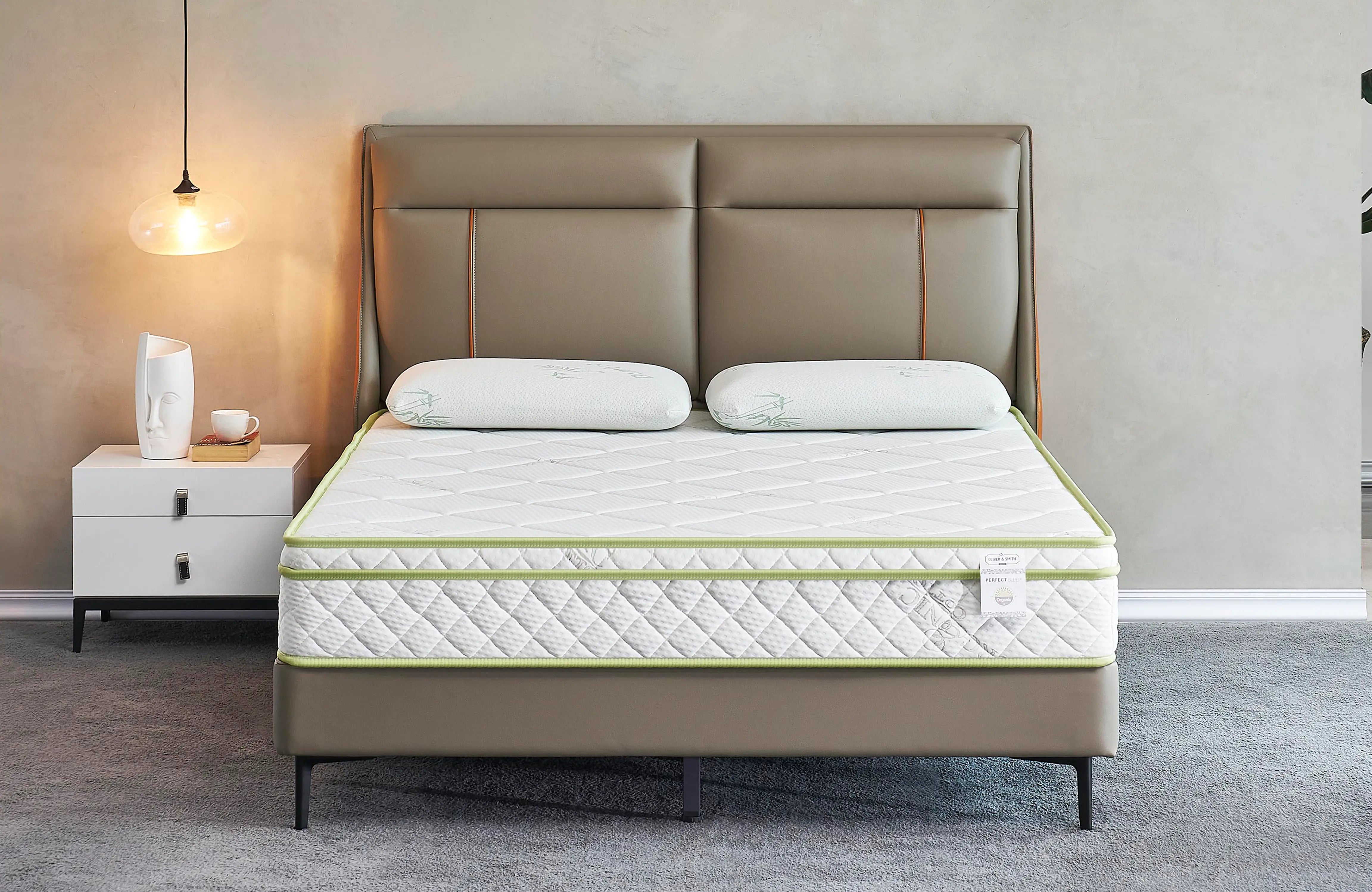 Organic cotton mattresses for a chemical - free sleep surfaceTHE STANDARD - 8" Medium - Euro Hybrid Mattress - Spring and Foam Mattress