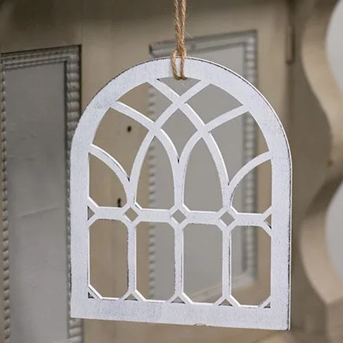Bed skirts with a modern minimalist designEmerald Cutout Cathedral Window