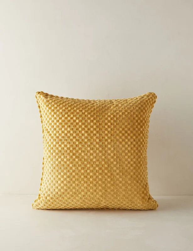 Silk Pillows for Smooth Skin and HairHi-Lo Checker Velvet Pillow by Sarah Sherman Samuel
