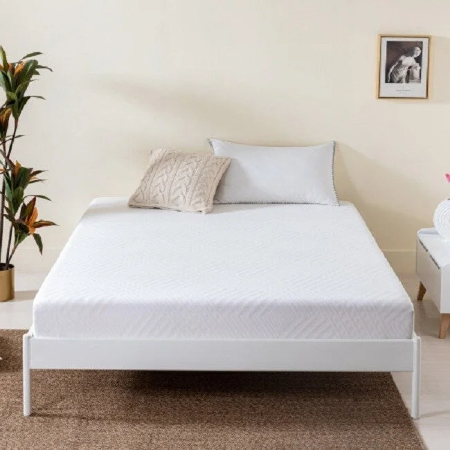 Organic cotton mattresses for a chemical - free sleep surfaceGreen Tea Infused Memory Foam Twin Mattress, 8 inch Gel Memory Foam Mattress for a Cool Sleep, Bed in a Box