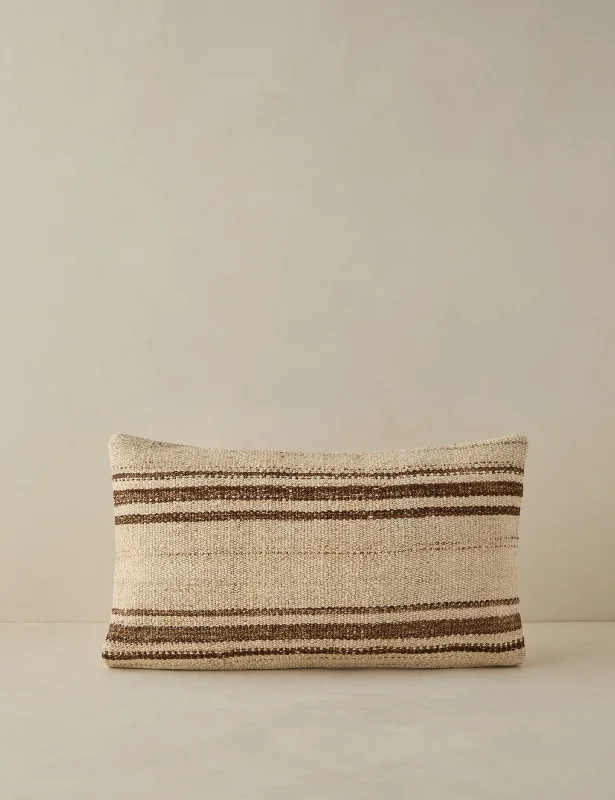 Round Pillows for Boho-Style InteriorsVintage Lumbar Pillow No. 35, 12" x 20"