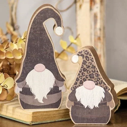 Bed skirts with a child - friendly print2/Set Cheetah Chunky Gnome Sitters