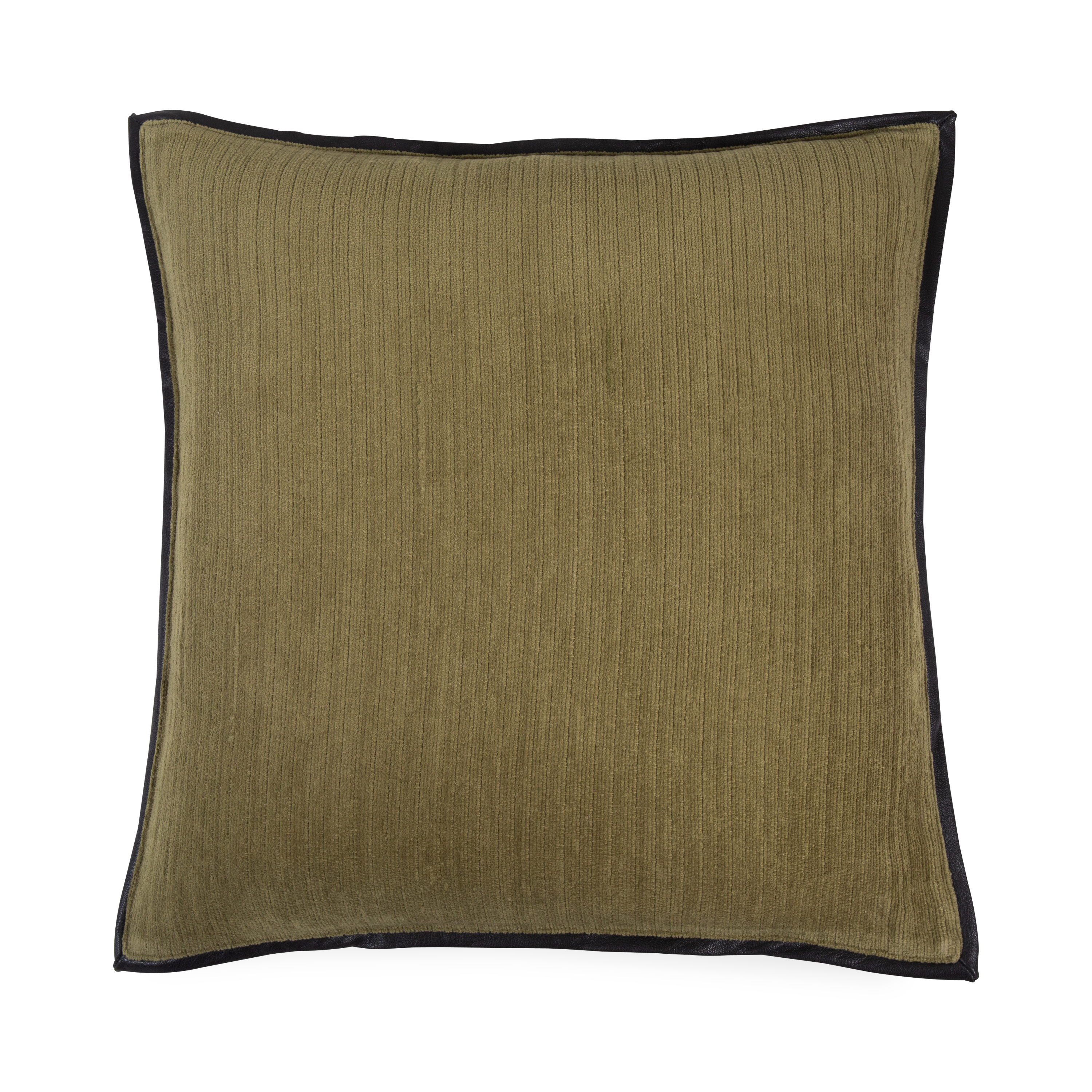 Square Pillows for Modern Home DecorLeather Border Pillow