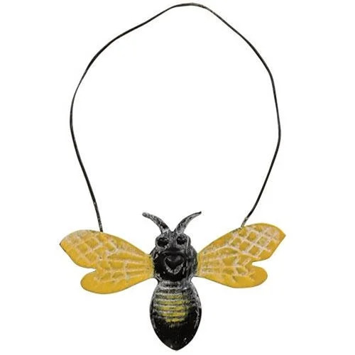 Bed skirts with a multi - colored patternMetal Bee Ornament