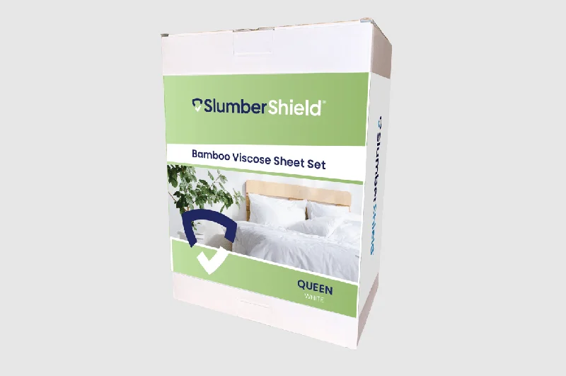 Queen - size mattresses for couples and standard bedroomsSlumberShield Bamboo Viscose Sheet Set Queen - size mattresses for couples and standard bedroomsSlumberShield Bamboo Viscose Sheet Set