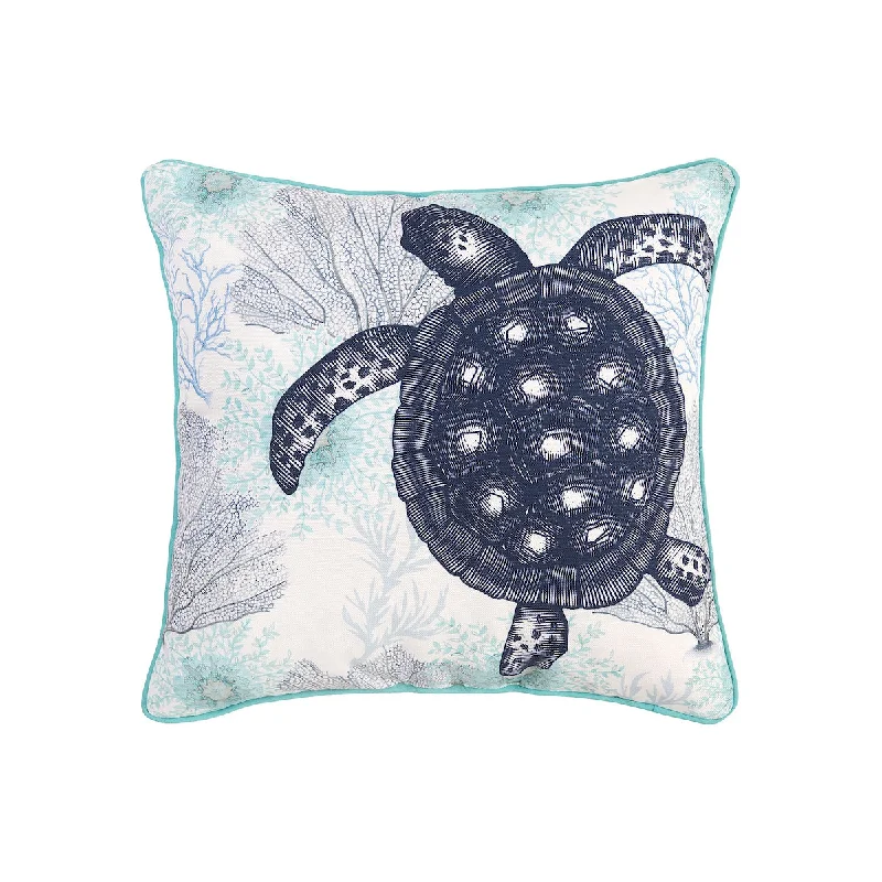 Travel Pillows for Long JourneysAqua Turtle Pillow