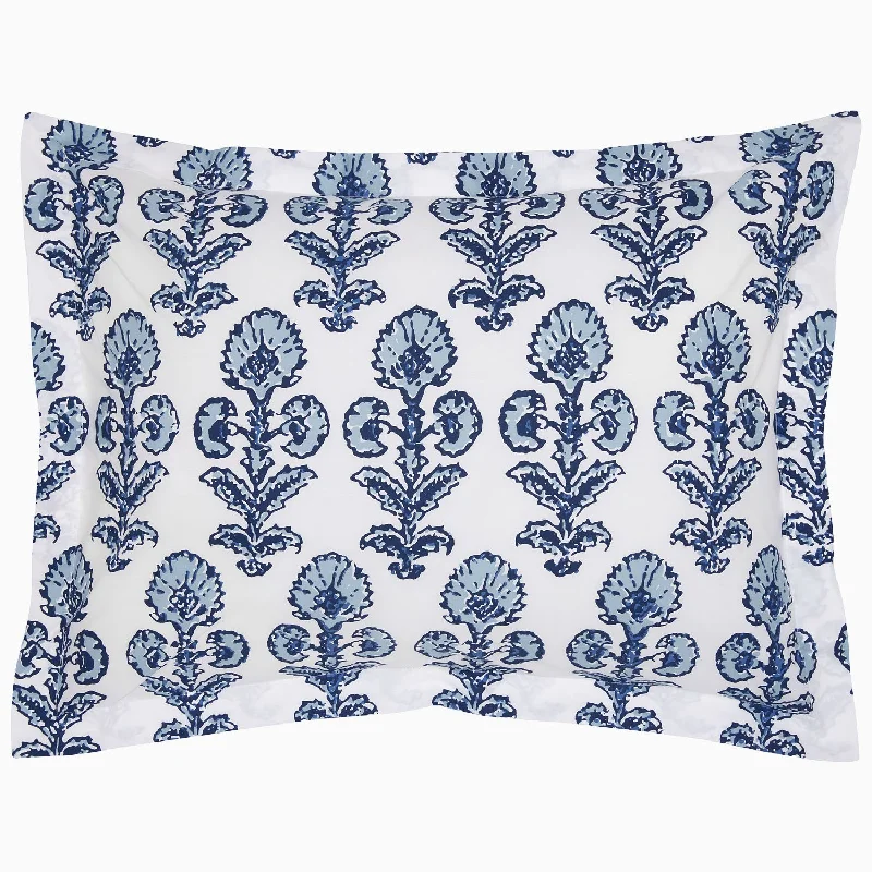 Square Pillows for Modern Home DecorOjas Indigo Organic Sham