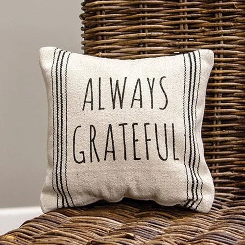 Bed skirts with a child - friendly printAlways Grateful Striped Natural Pillow