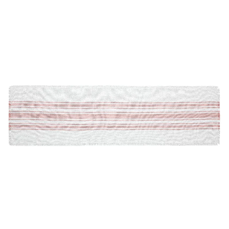 Bed skirts with a high - thread count for a quality feelAntique White Stripe Coral Indoor/Outdoor Runner 12x48 Bed skirts with a high - thread count for a quality feelAntique White Stripe Coral Indoor/Outdoor Runner 12x48