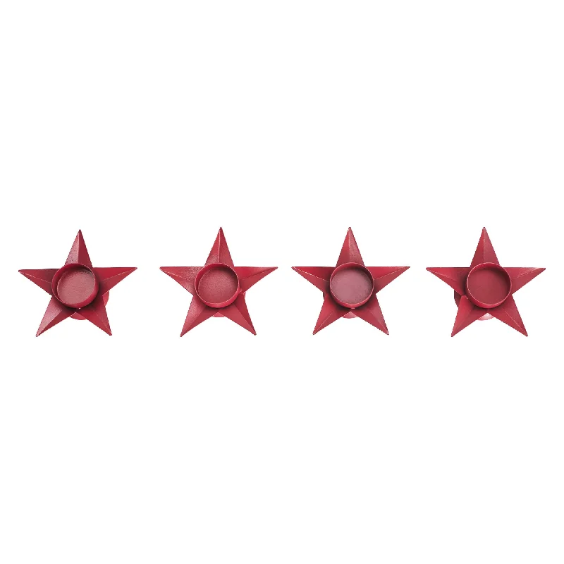 King - size bed skirts in solid colorsTealight Holder Star Barn Red Set of 4 1.5x5x5