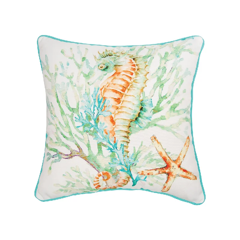 Decorative Pillows for Living Room MakeoverColorful Seahorse Pillow