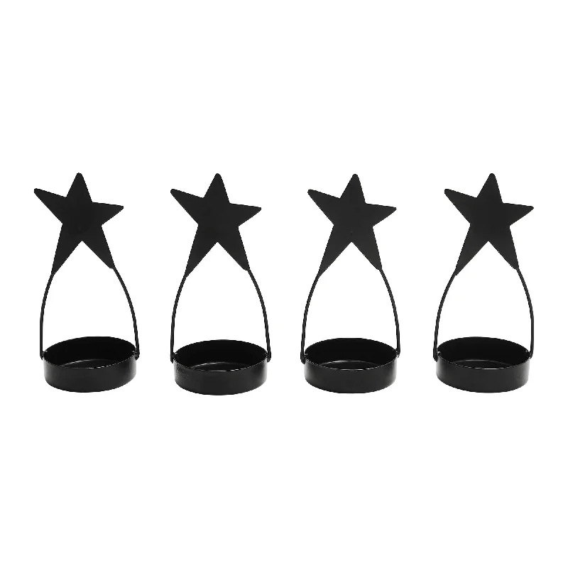 Bed skirts with a mermaid - themed printStar Tealight Holder Black Set of 4 4x1.75x1.75