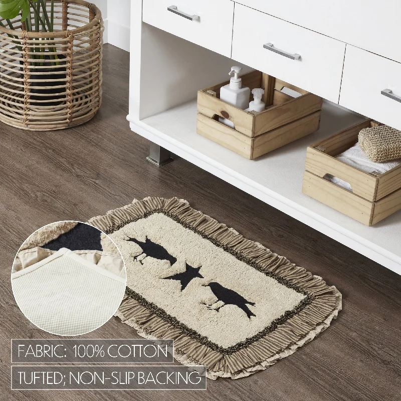 Bed skirts with a child - friendly printKettle Grove Bathmat 20x30